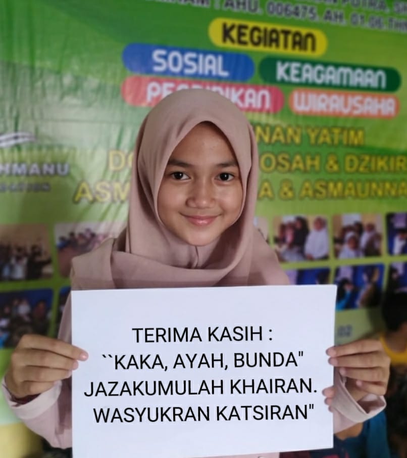 Terima kasih para dermawan